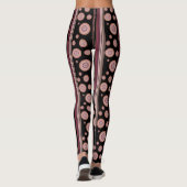 Designer Roze Print Yoga-Broek Leggings (Achterkant)