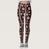 Designer Roze Print Yoga-Broek Leggings (Voorkant)