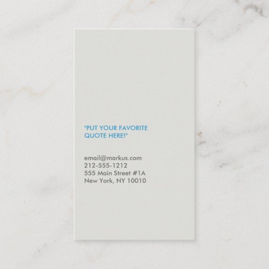 DESIGNER SCRIBBLE No. 4 Visitekaartje (Achterkant)