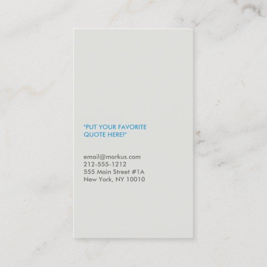 DESIGNER SCRIBBLE No. 4 Visitekaartje (Achterkant)