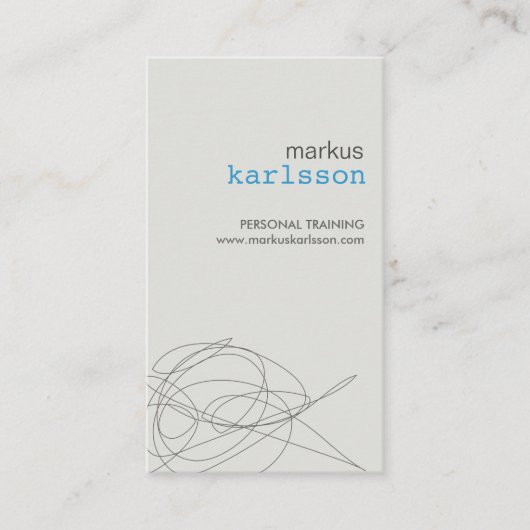 DESIGNER SCRIBBLE No. 4 Visitekaartje (Voorkant)