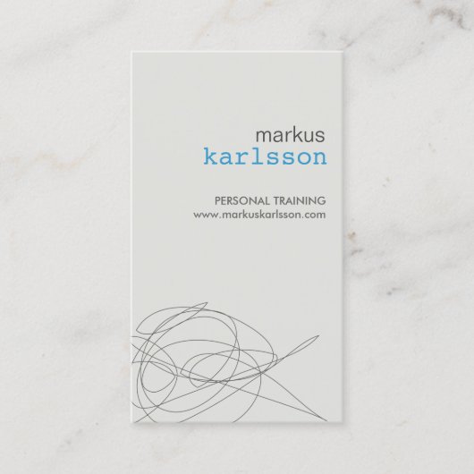 DESIGNER SCRIBBLE No. 4 Visitekaartje (Voorkant)