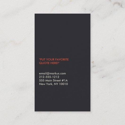 DESIGNER SCRIBBLE Nr. 2 Visitekaartje (Achterkant)