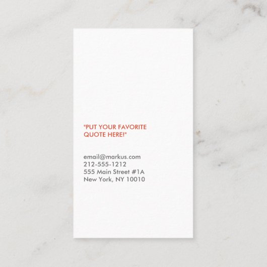 DESIGNER SCRIBBLE Nr. 3 Visitekaartje (Achterkant)