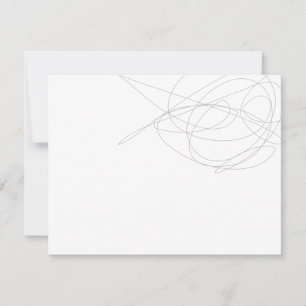 DESIGNER SCRIBBLE Persoonlijke briefpapier/briefka Notitiekaartje