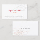 DESIGNER SCRIBBLE VISITEKAARTJE (Voorkant / Achterkant)