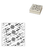 designer sneeuwvlokken kunststempel rubberstempel (Gestempeld)