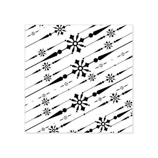 designer sneeuwvlokken kunststempel rubberstempel (Afrduk)