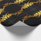 Designer Statement: Opulent Swirl Pattern Gold Foi Cadeaupapier (Hoek)