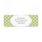 Designer Stijl  retour adreslabel Etiket (Voorkant)