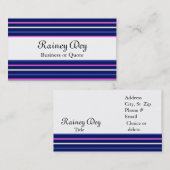 DESIGNER STRIPES BUSINESS CARD TEMPLATES VISITEKAARTJE (Voorkant / Achterkant)