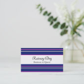 DESIGNER STRIPES BUSINESS CARD TEMPLATES VISITEKAARTJE (Staand voorkant)