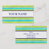 DESIGNER STRIPING PROFIELKAARTEN VISITEKAARTJE (Voorkant / Achterkant)