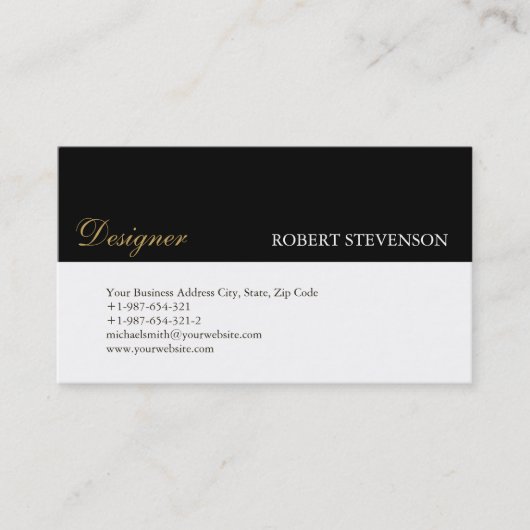 Designer Stylist Makeup Artist Visitekaartje (Voorkant)