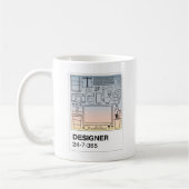 Designer Swatch Koffie Mok (Links)
