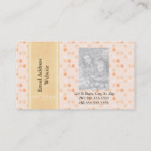 Designer Tangerine Photo Visitekaartje borden (Achterkant)