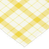 Designer tartan / plaid patroon geel tafelkleed (Gekanteld)