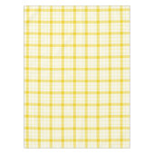 Designer tartan / plaid patroon geel tafelkleed (Voorkant)