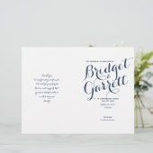 Designer Text Wedding Program (Staand voorkant)
