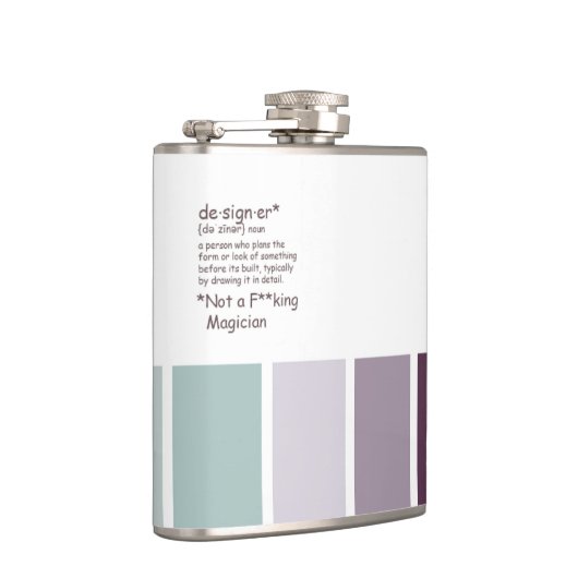 Designer Vinyl Wrapped Flask Heupfles (Rechts)