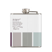 Designer Vinyl Wrapped Flask Heupfles (Achterkant)