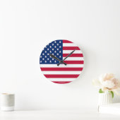 DESIGNER WALL CLOCKS - AMERICAN FLAG STYLE GIFTS RONDE KLOK (Huis)