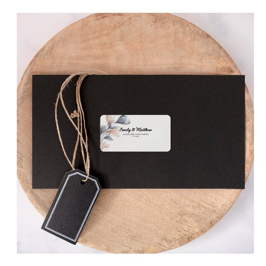 Designer Waterverf Floral Retour Adreslabels Etiket