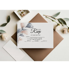 Designer Waterverf Floral RSVP-kaarten RSVP Kaartje