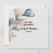 Designer Waterverf FloralDank u Kaart (Voorkant)