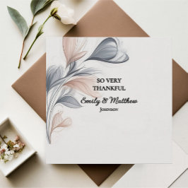 Designer Waterverf FloralDank u Kaart