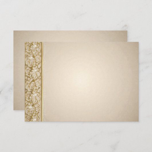 Designer Weddenschap-insteekkaart Kaart (Voorkant / Achterkant)