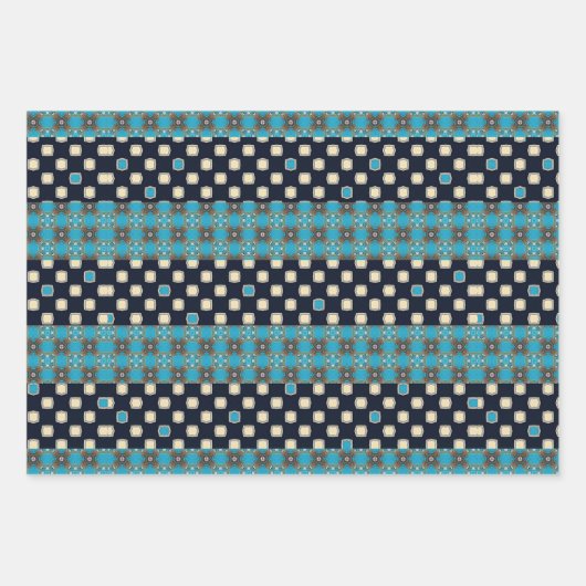 Designer Wrapping Paper Flat Sheet Set van 3 (Voorkant 3)