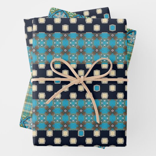 Designer Wrapping Paper Flat Sheet Set van 3 (In situ)