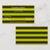 Designer Yellow Black Neon Stripes Visitekaartjes (Voorkant / Achterkant)