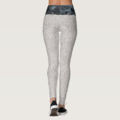 Designer Yoga leggings grijs en zwart (Achterkant)