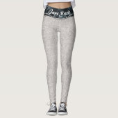 Designer Yoga leggings grijs en zwart (Voorkant)