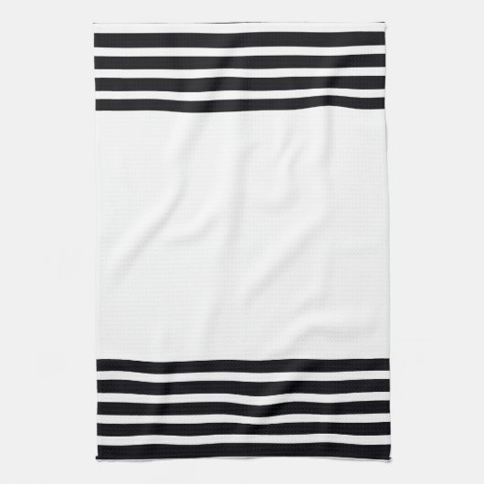 Designer zwart-wit theedoek (Verticaal)