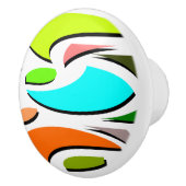 Designeraarshandgreep met kleurrijke kleuren keramische knop (Rechts)