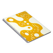 Designer's Notitieboek met Abstracte gele kunst (Rechterzijde)