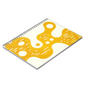 Designer's Notitieboek met Abstracte gele kunst (Linkerzijde)