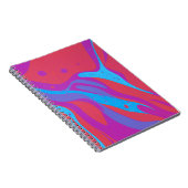 Designer's Notitieboek met Abstracte rode en blauw (Rechterzijde)