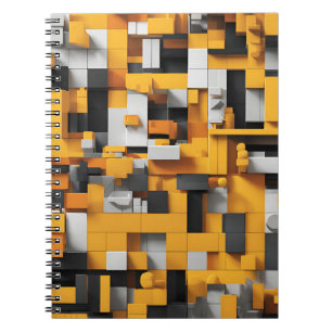 Designer's Notitieboek met vet geel en zwart