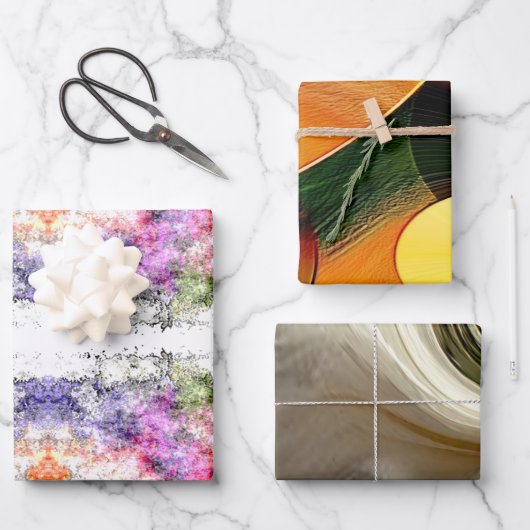 "Designer's Playground" 3 pc. set Wrapping Paper (Voorkant)