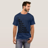 DESIGNGeïnspireerde quote T-shirt (Voorkant volledig)