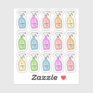 Desinfecterende Spray Schoonmaak Tijdschema Sticker