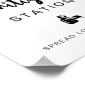 Desinfectie Station Citroen Trouw Bruiloft Poster (Hoek)