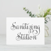 Desinfectie station Trouw Teken Kaart (Staand voorkant)