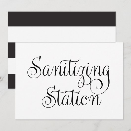 Desinfectie station Trouw Teken Kaart (Voorkant / Achterkant)