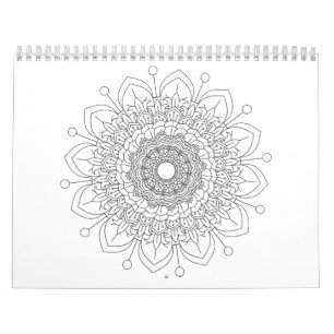 desing Kalender van 12 monate de Mooie mandala