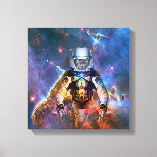 Desintegratie van astronaut canvas afdruk (Voorkant)